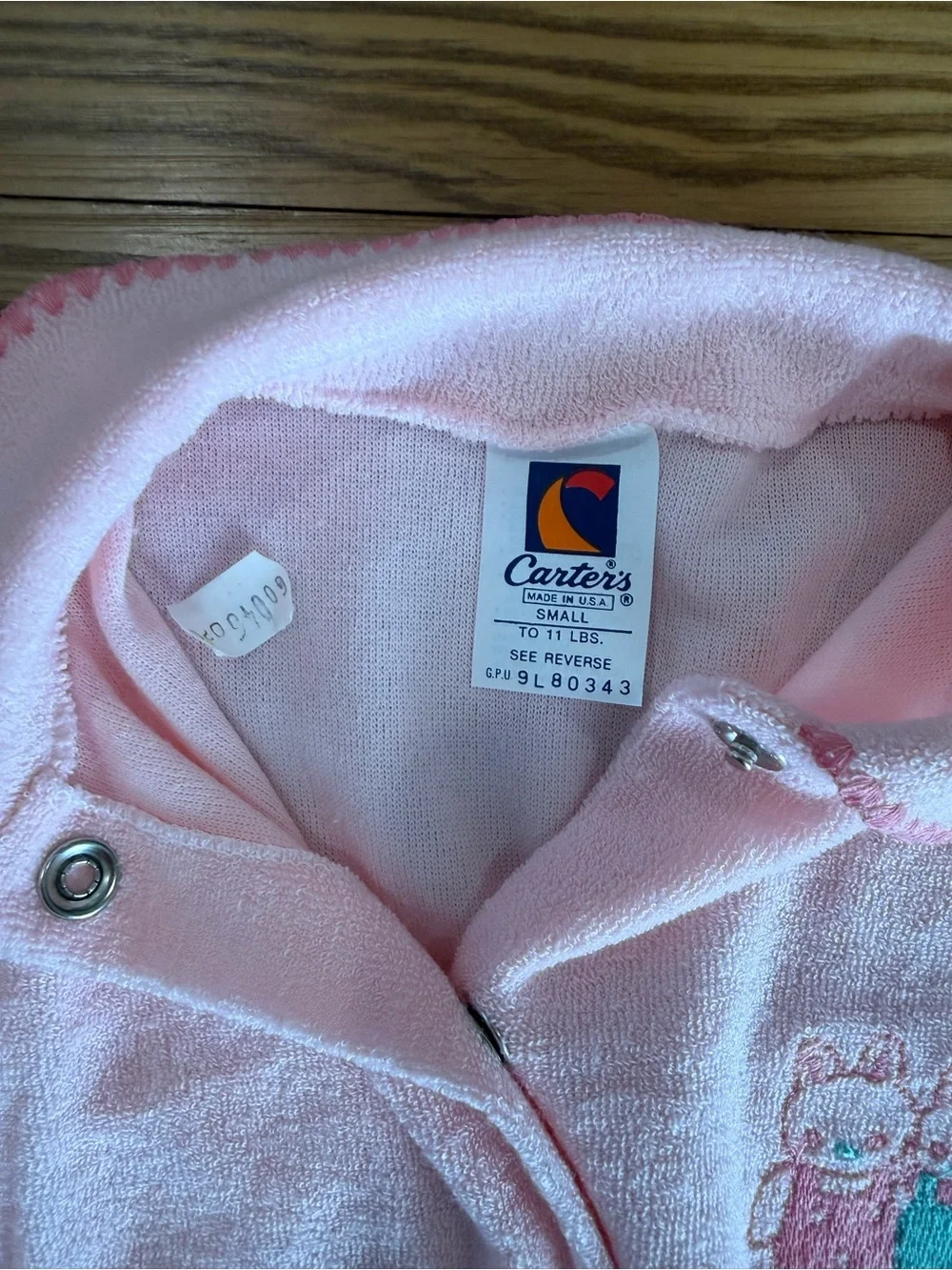 Vintage 1980’s - 90’s Carter’s footed onesie Made in USA